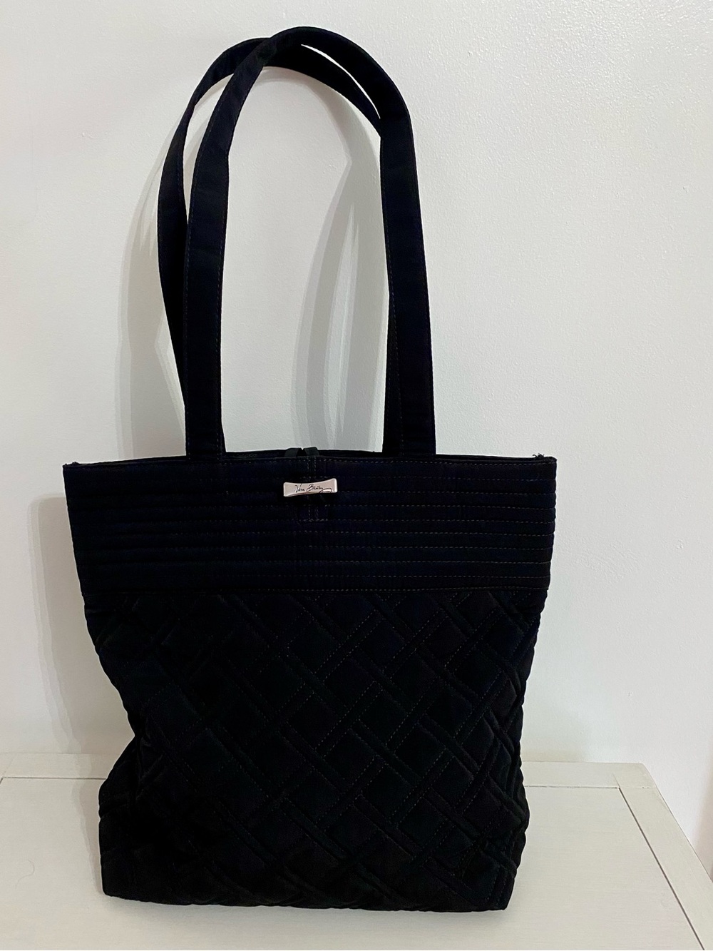 Vera Bradley Quilted Black Tote Bag